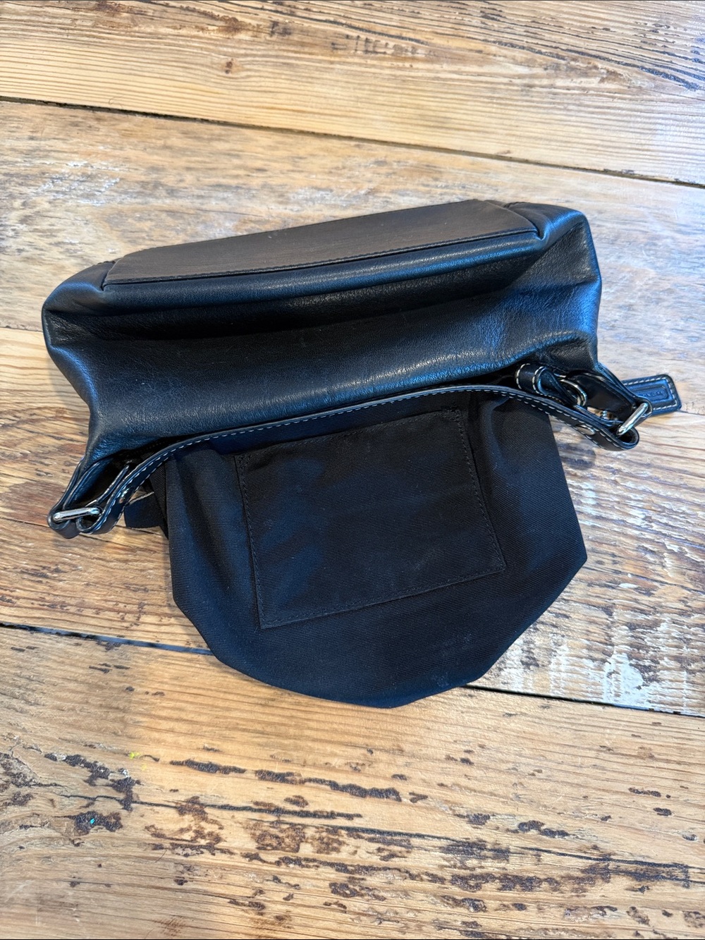 Coach Baguette Smooth Leather Purse Hobo LEATHERWARE EST 1941 Black Small Mini - Picture 10 of 12